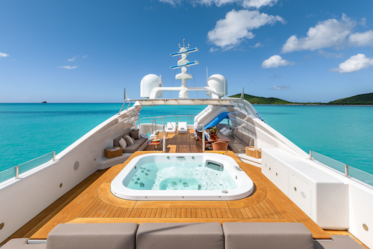 Jacuzzi on the sundeck