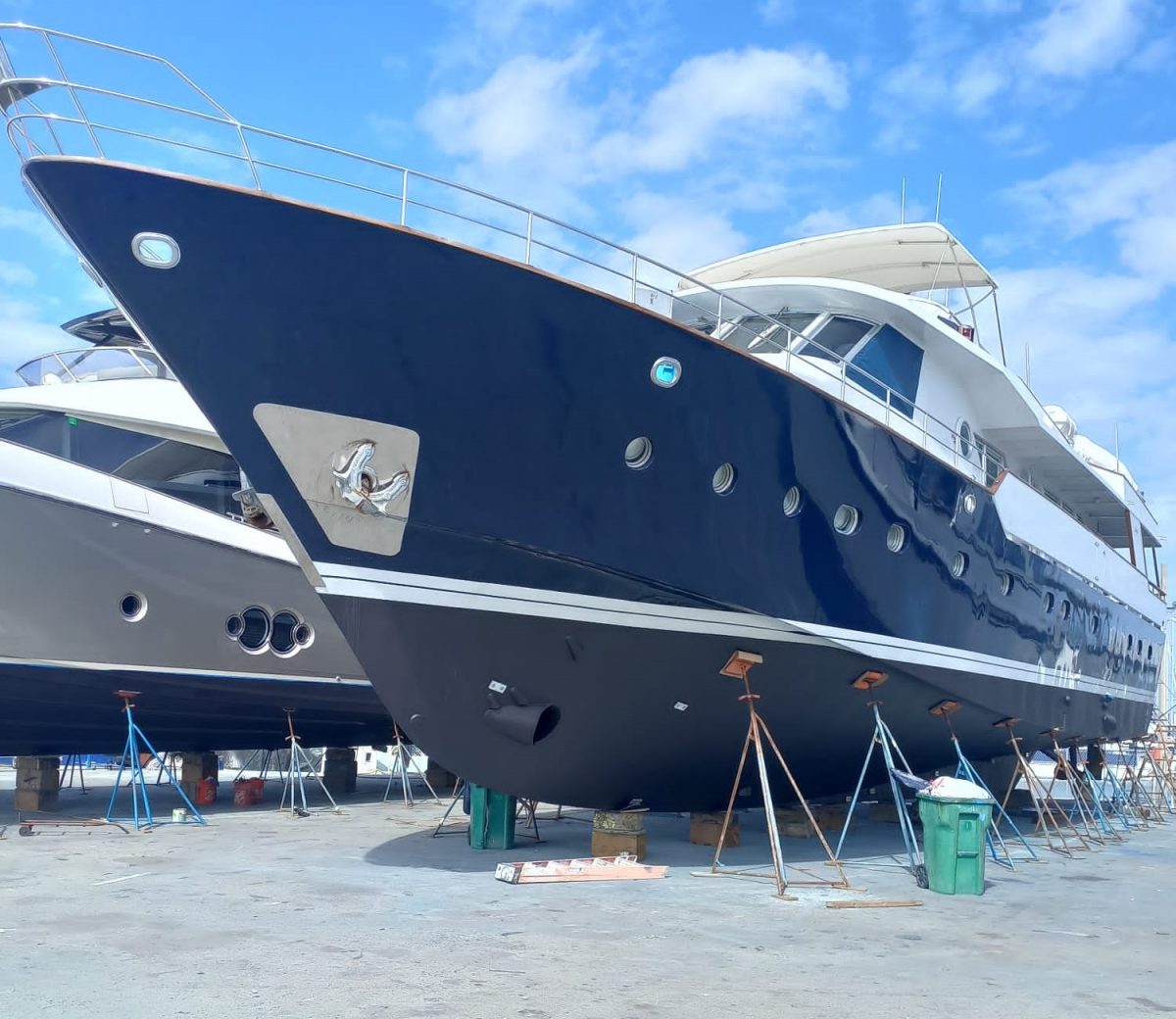 Dune currently at the shipyard at West Palm
