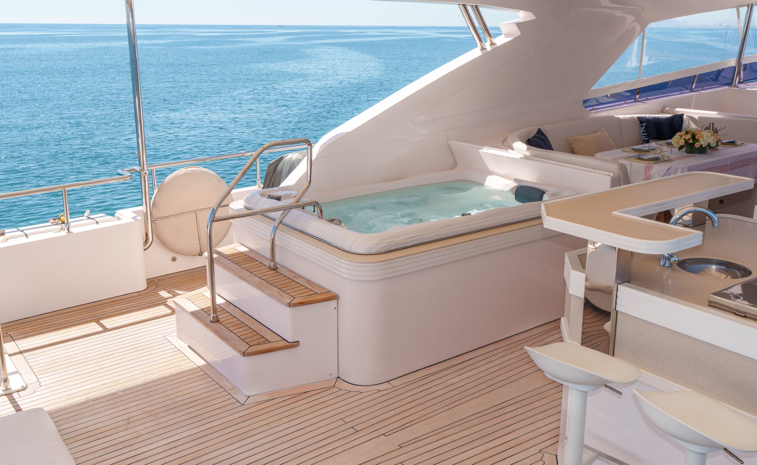 Jacuzzi on sundeck