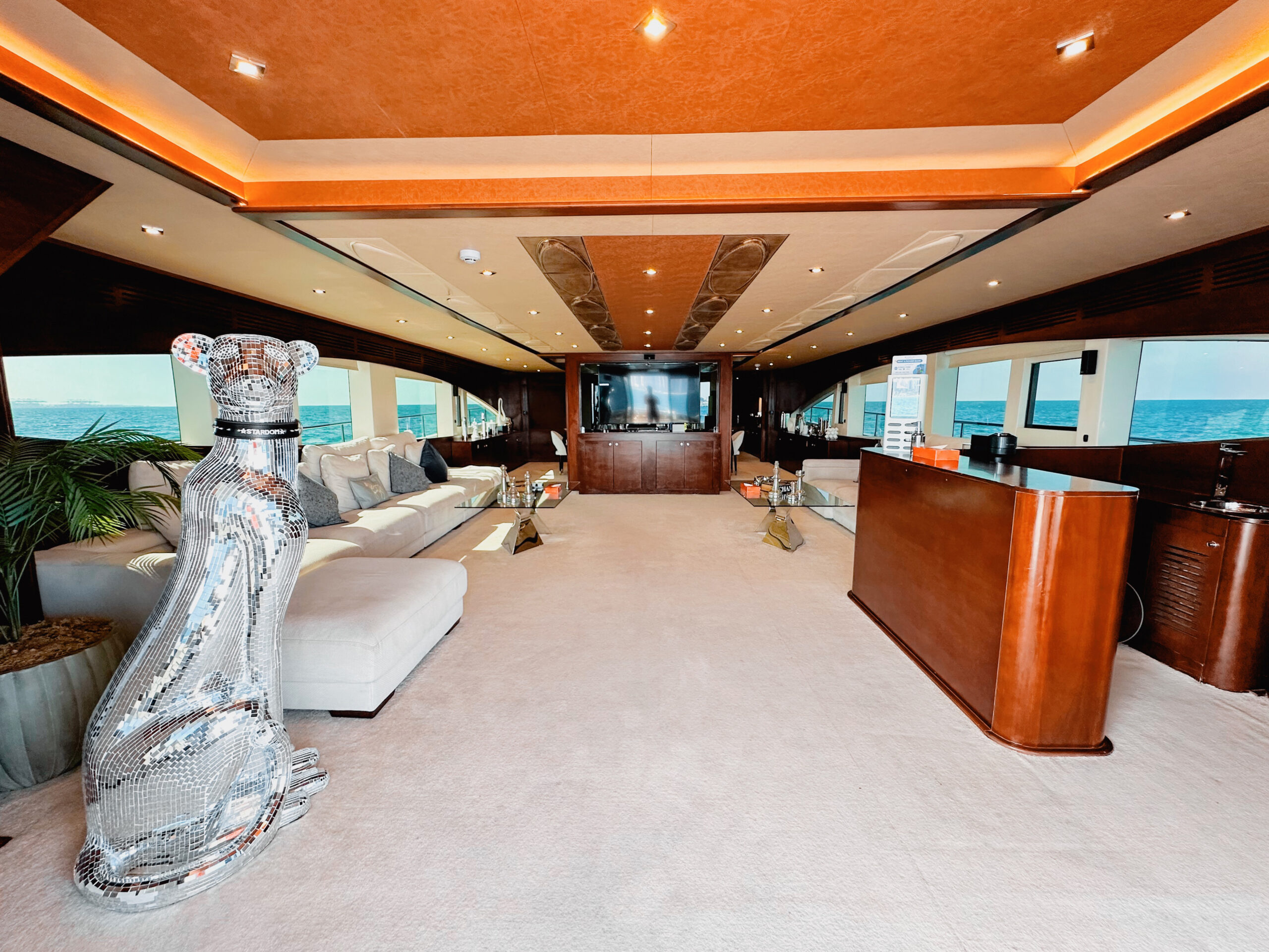 The Main deck features a luxury lounge