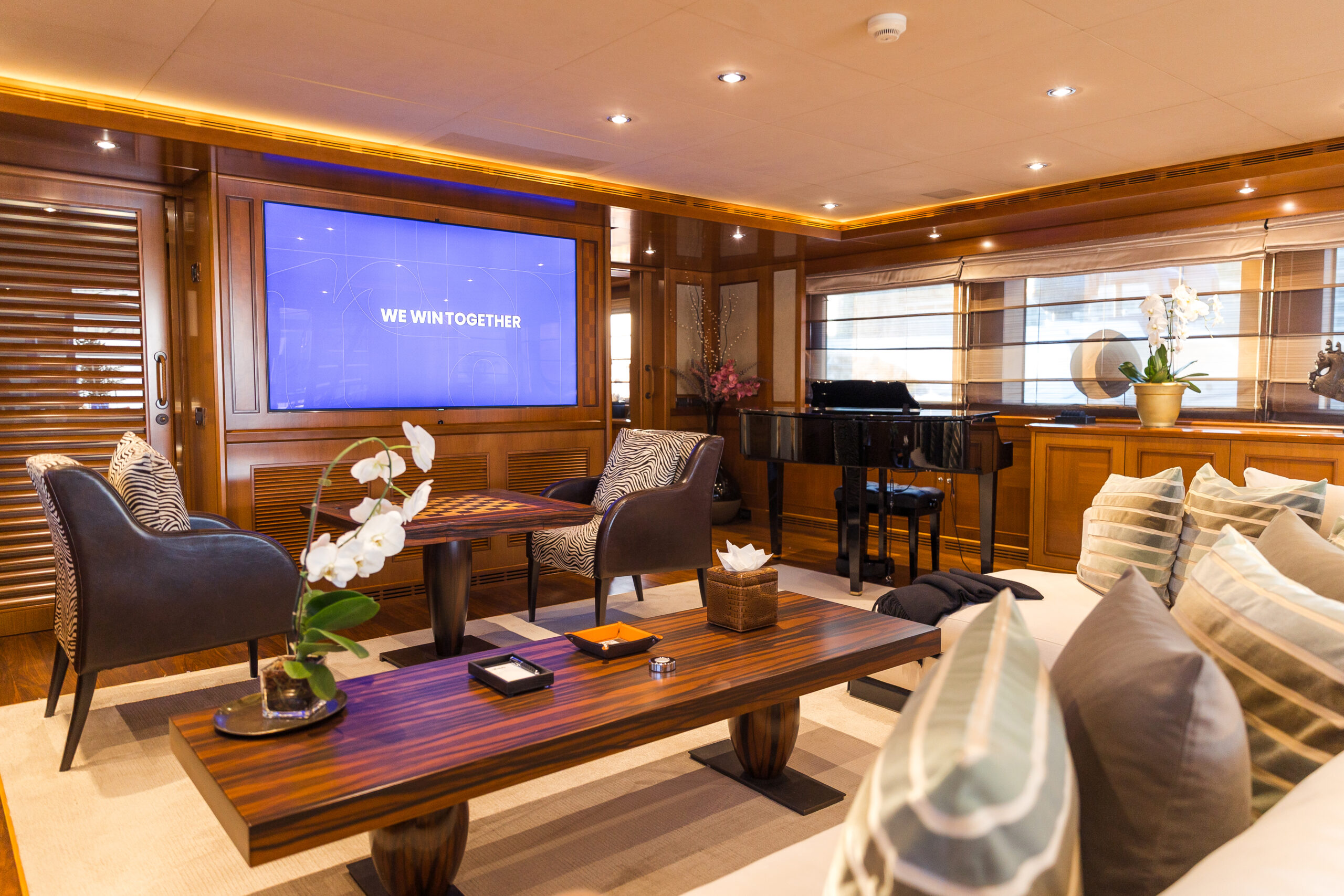 Contemporary design blended with fine materials