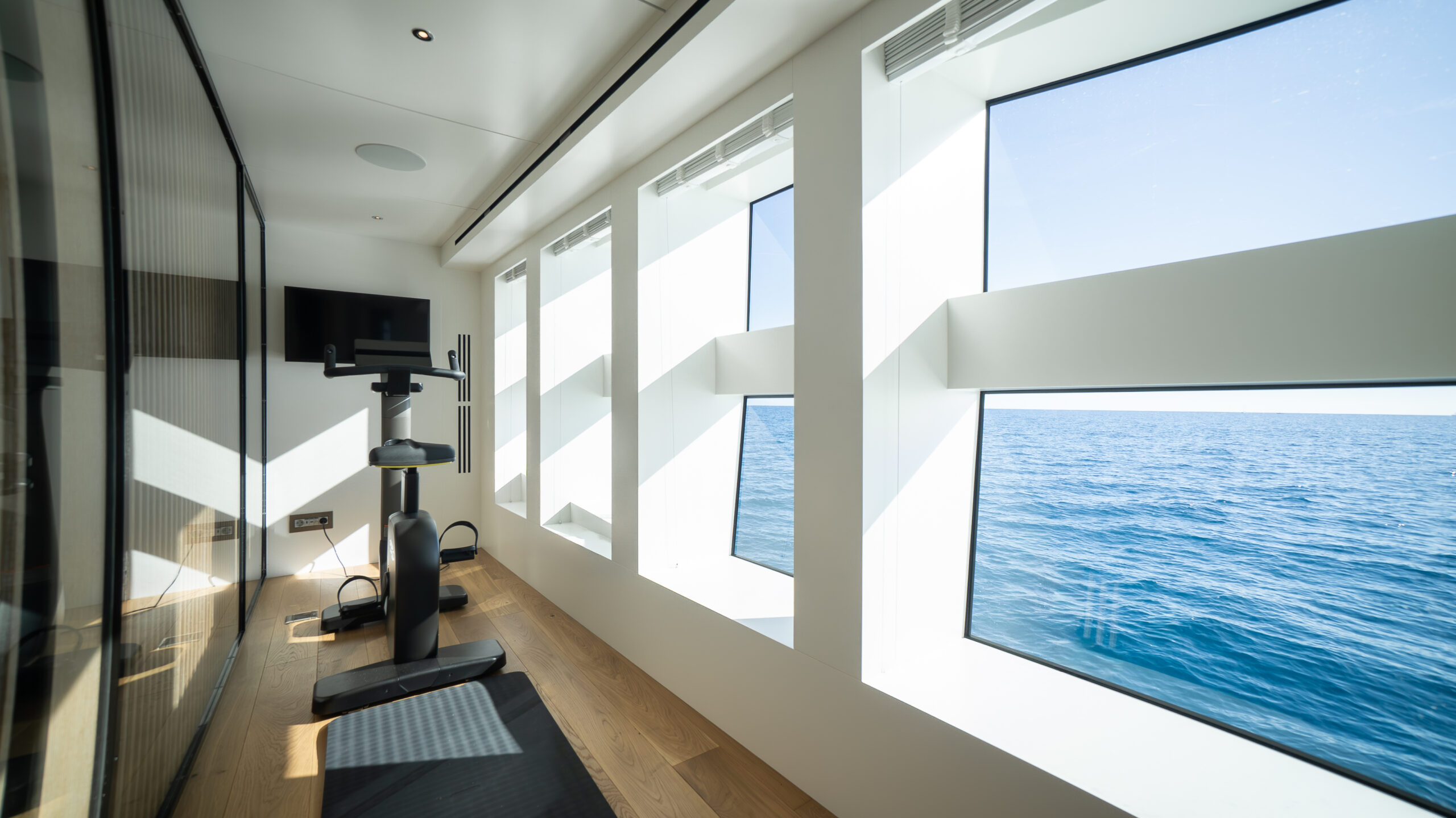 Gym area on the main deck